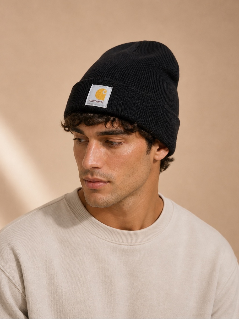 Carhartt Black Beanie | Classic Knit Cuffed Hat | Unisex